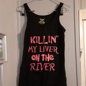 Killin" My Liver On The River tank top